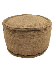 Natural Color Jute Pouf PF-056