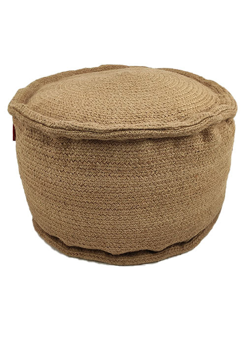Natural Color Jute Pouf PF-056