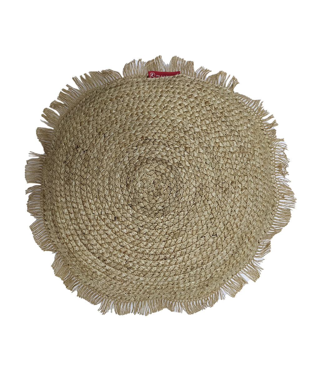 Introducing our 100% Jute Round Cushion, a perfect blend of durability and comfort for your home