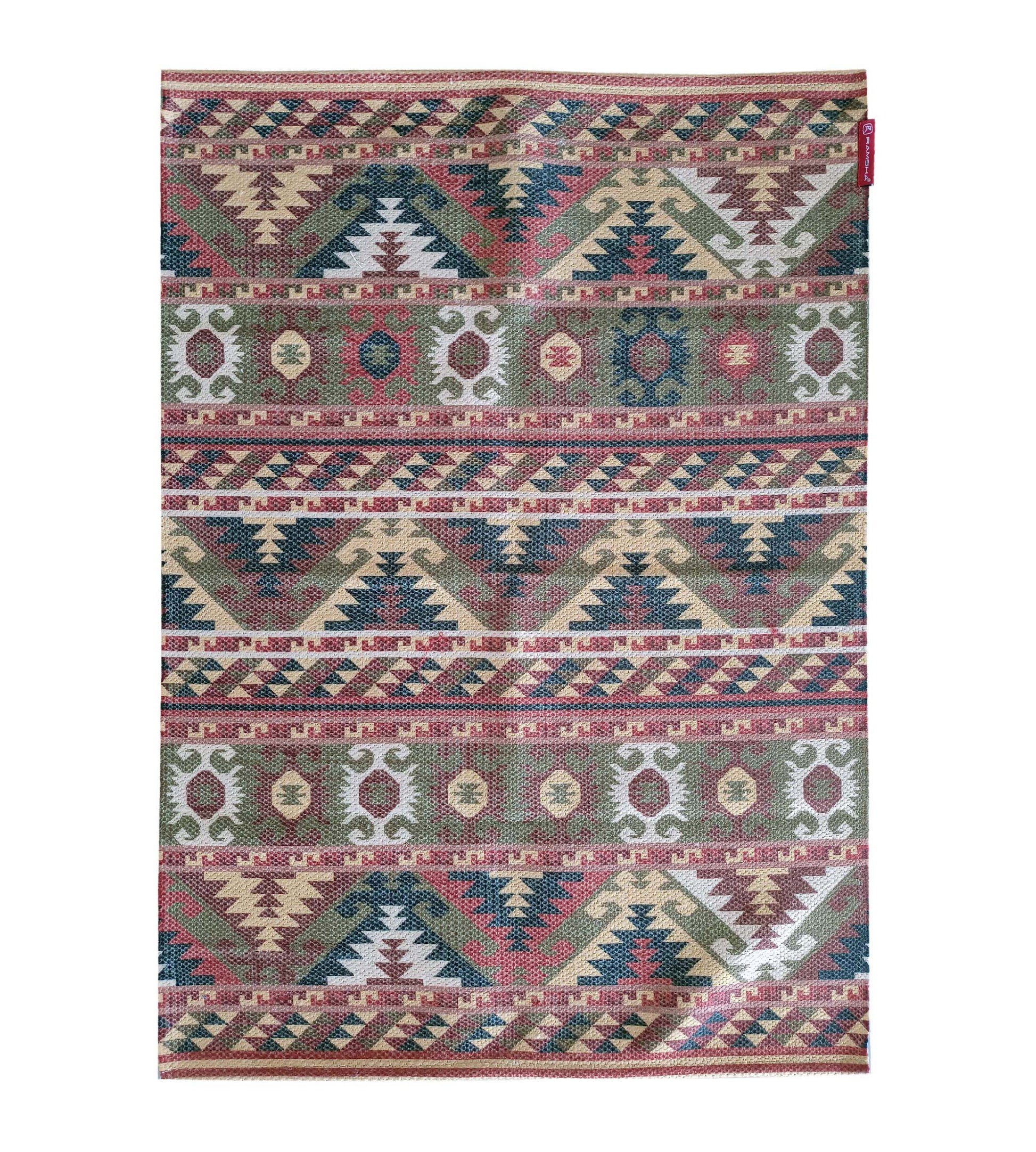 Vibrant paisley print in multiple colors adds a touch of texture to any room