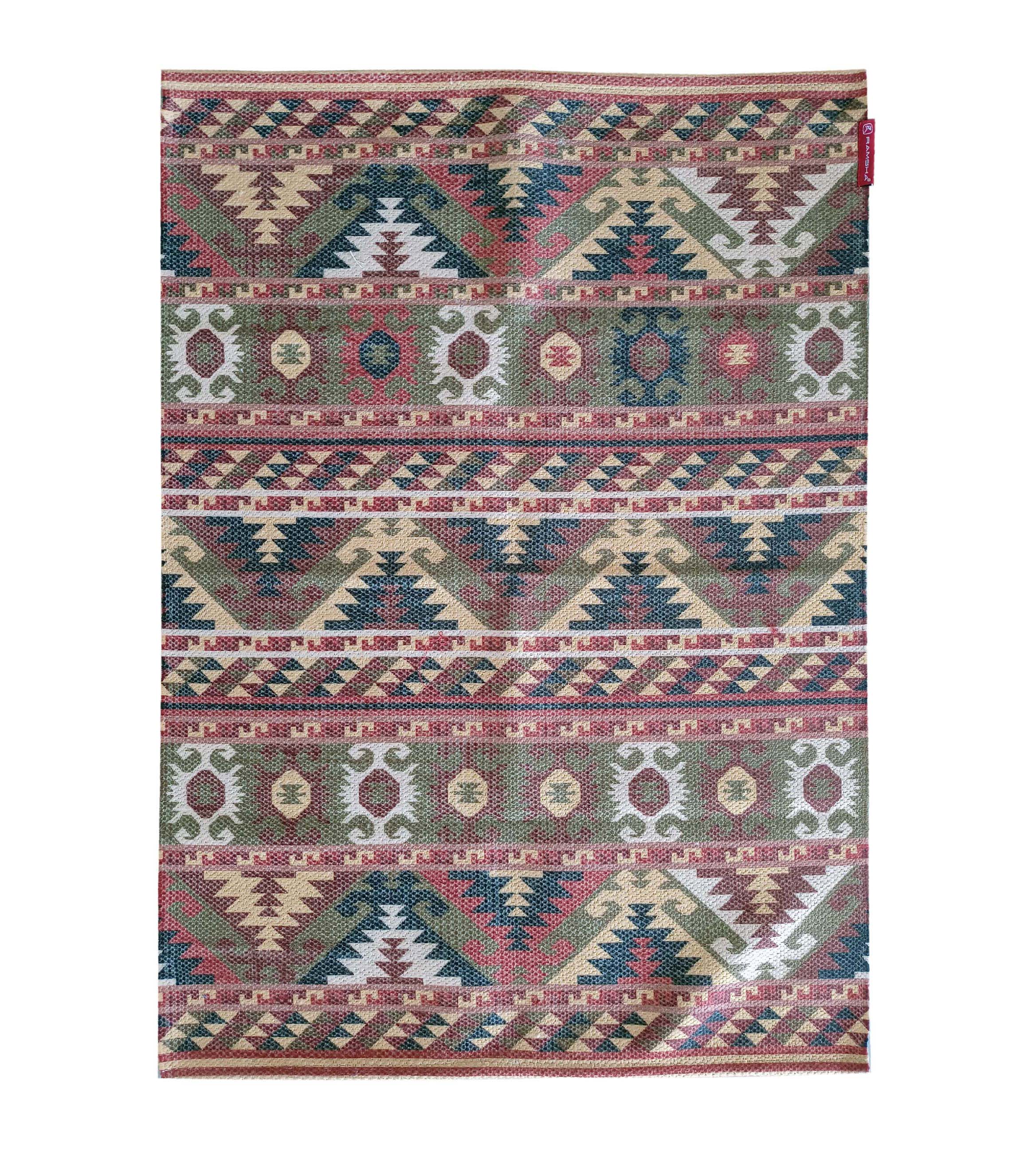 Vibrant paisley print in multiple colors adds a touch of texture to any room