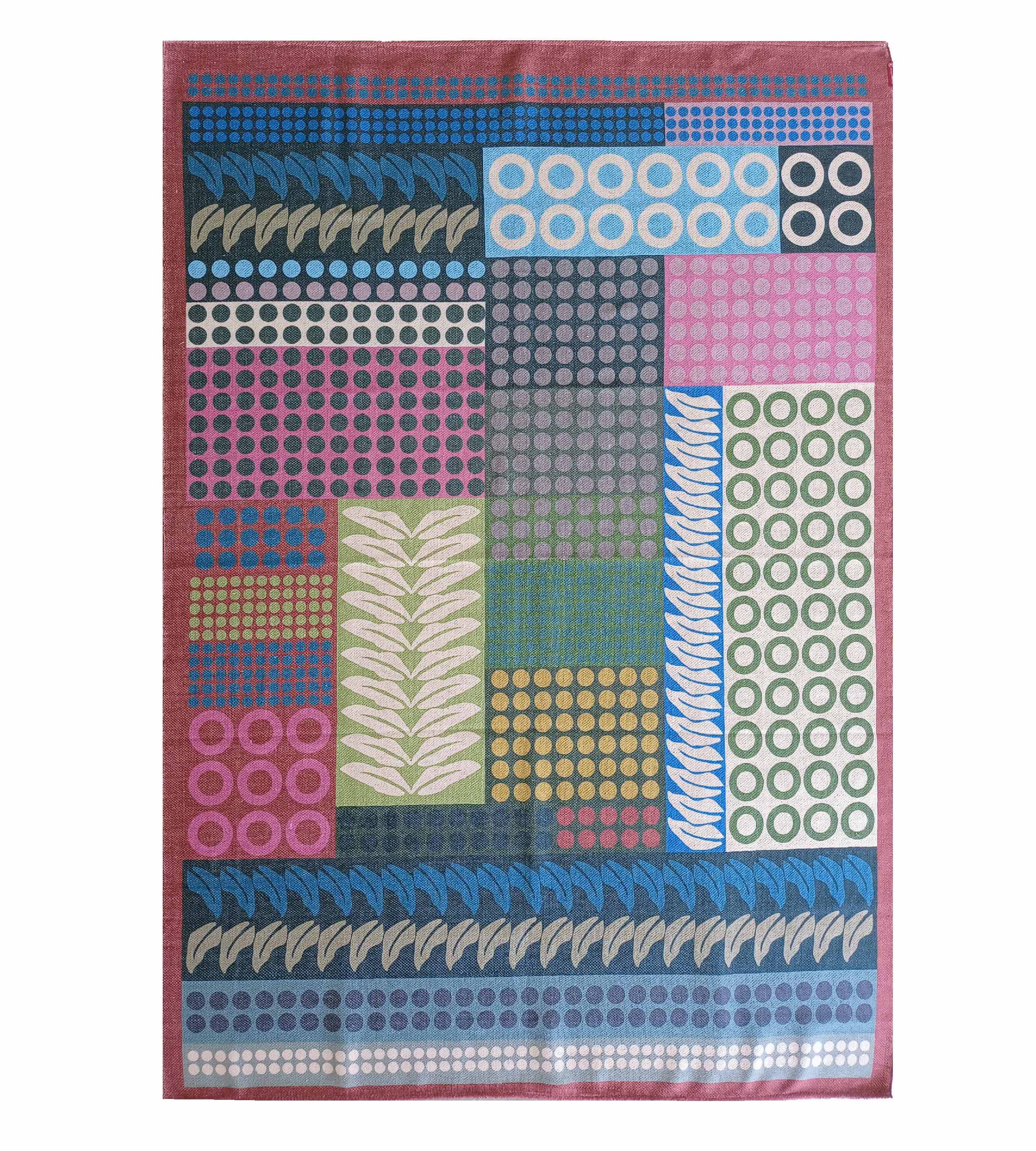 Printed Durry Multi Color Rug, size 170X240 cm, perfect for any room