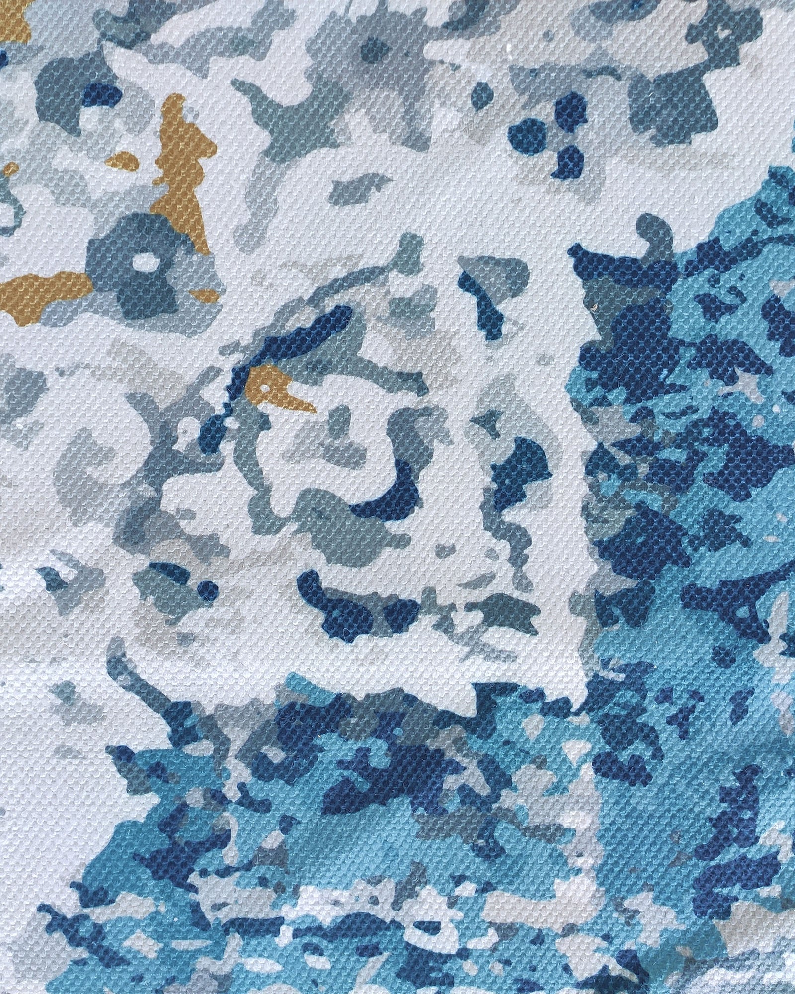 Printed durry with polyester material for a soft and durable texture