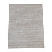 The RAMSHA HOME Decor Handmade Area Rug - HTV 17 is a rectangular, hand-tufted rug in light beige with a subtle linear texture, shown on a white background.