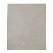 The RAMSHA HOME Natural Beige & Ivory Handmade Area Rug (HTWV-146) features a subtle white leaf and small flower cluster pattern scattered across its beige wool surface.