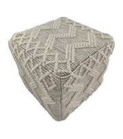 Woven Natural Pouf With Polystyrene Bag PF-012