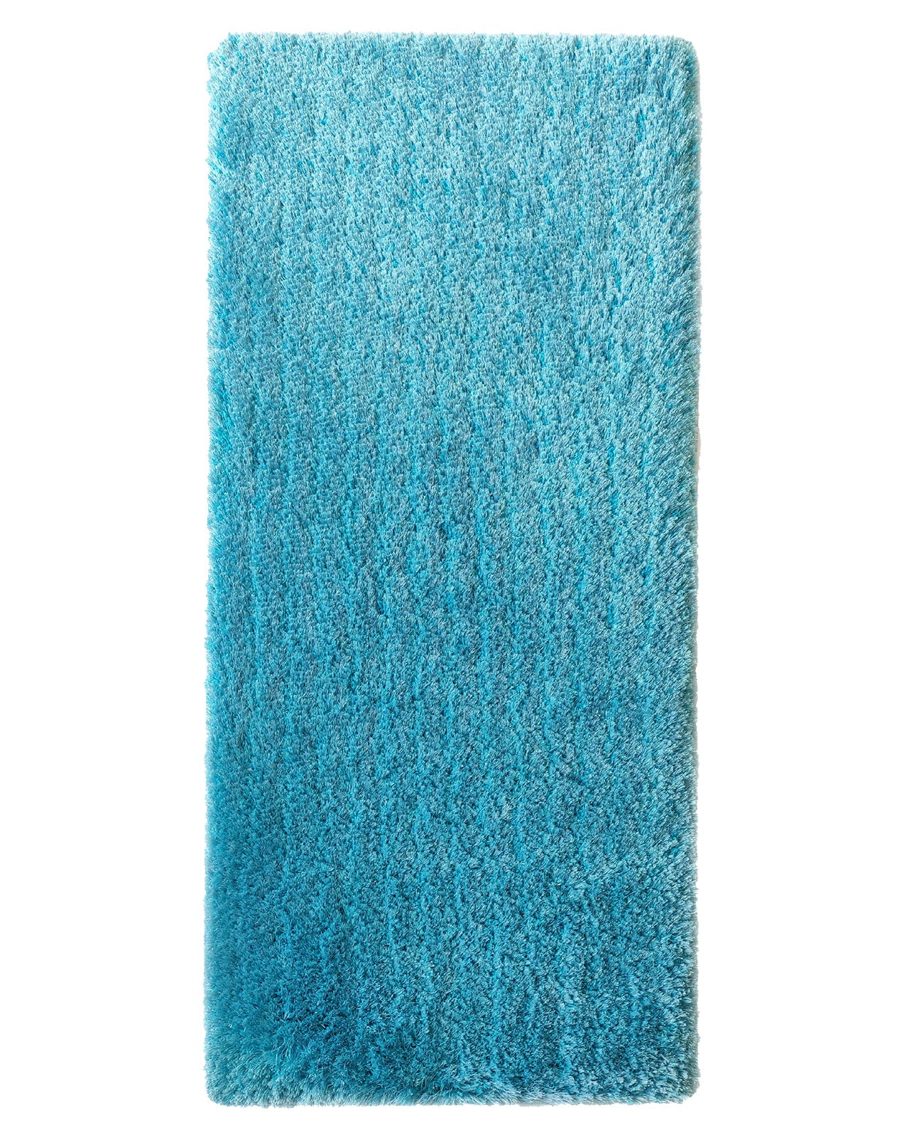 Drawing Room Aqua Color Shaggy Rug - MPV 02 (60x180cm)