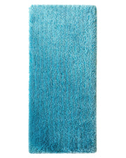Drawing Room Aqua Color Shaggy Rug - MPV 02 (60x180cm)