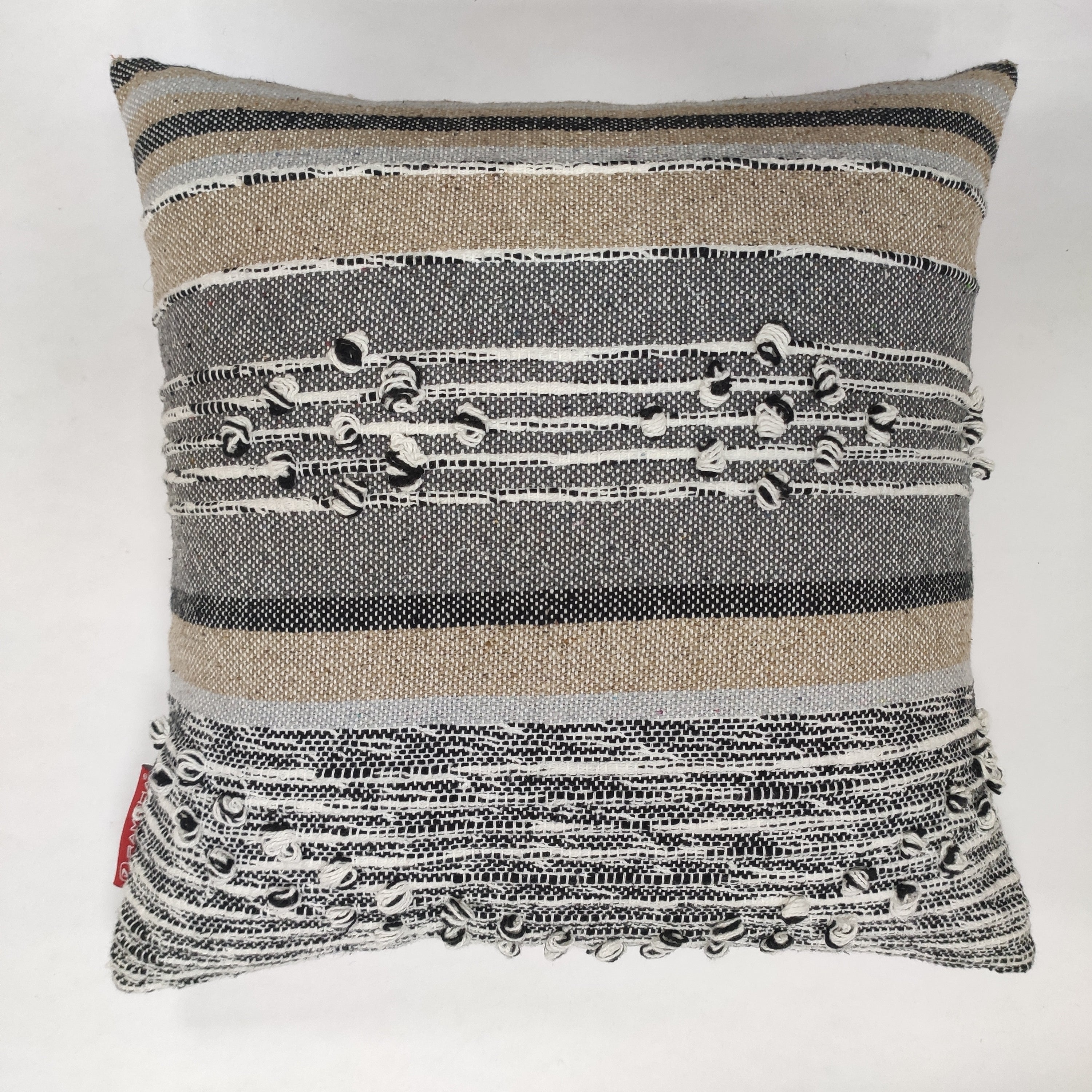 Cotton Boho Sofa Cushion With Tassel CS-289