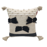 Cotton Boho Sofa Cushion With Tassel CS-286