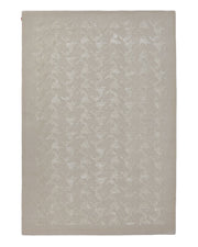 Introducing the Handmade Rectangle Living Room Rug HTWV-131 from RAMSHA HOME—a beige area rug featuring a sophisticated, raised geometric houndstooth pattern in a slightly lighter tone. Hand tufted for a textured and elegant appearance, this rug serves as a versatile neutral accent that effortlessly elevates any modern interior.