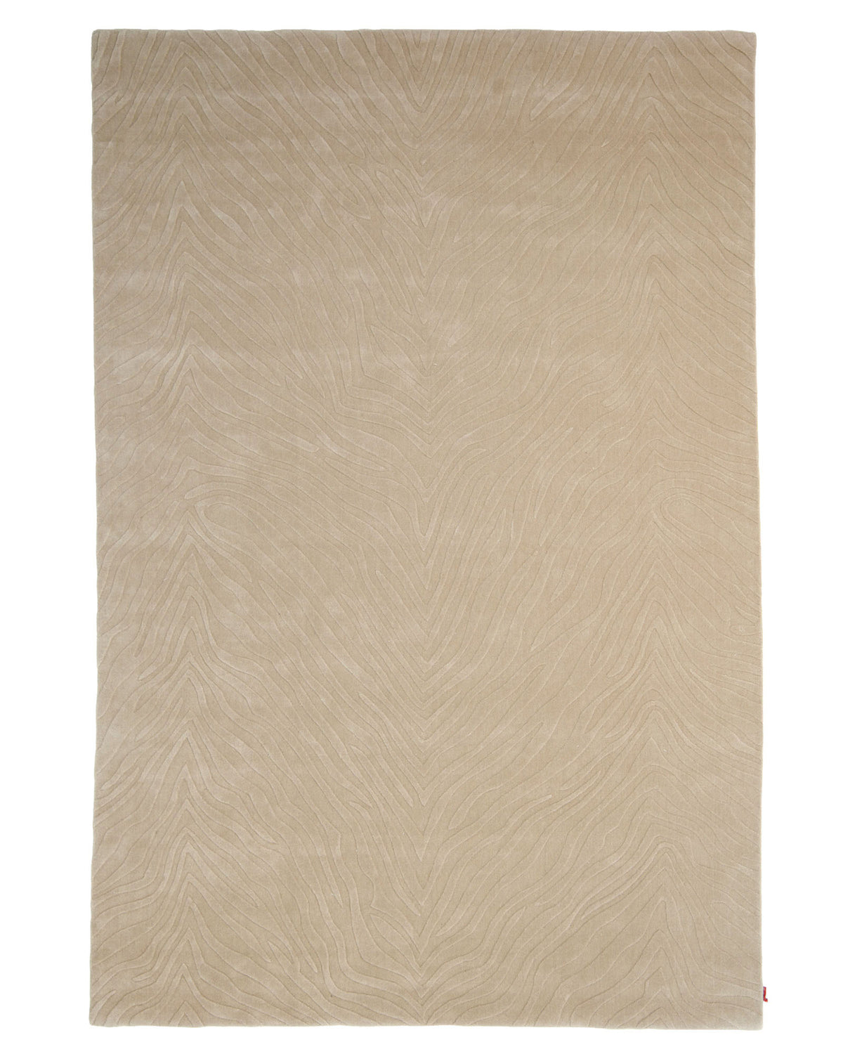 Introducing the RAMSHA HOME Decorative Handmade Beige Color Area Rug (LKH-028), a large rectangular loom-knotted rug featuring a subtle textured pattern reminiscent of animal fur or gentle waves.