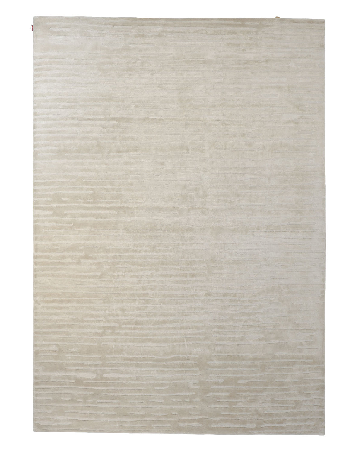 The RAMSHA HOME Home Decor Handmade Area Rug - HTV 17 is a large, rectangular, cream-colored rug featuring a neutral tone and a subtle horizontal striped texture, displayed flat against a white background.