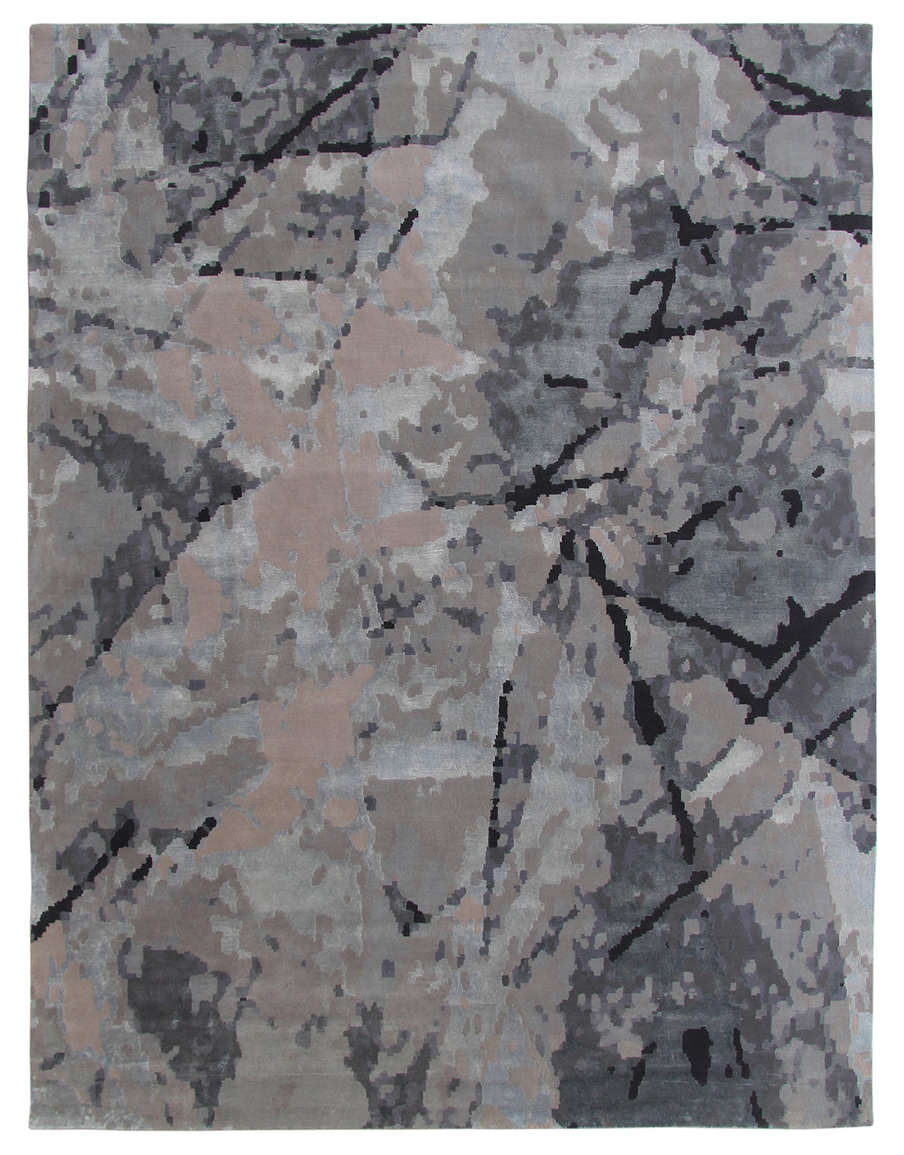 Rectangle Wool,Tencel & Cotton Carpet - HKWV-25