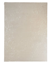 Introducing the Handmade Beige Color Decor Rug- HTWV 115 by RAMSHA HOME. This rectangular rug in beige showcases a delicate raised floral branch design for a textured, elegant aesthetic. Expertly hand-tufted from wool, this floral rug softly complements its surroundings, creating a minimalist and refined atmosphere.