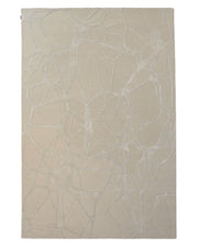 Elevate your space with the Natural White Color Handmade Area Rug - HTWV-145 (200x300 cm) from RAMSHA HOME. This contemporary handtufted wool rug features a rectangular silhouette in subtle natural white tones, adorned with an abstract, organic-inspired pattern reminiscent of delicate stone or web-like shapes in slightly contrasting shades. Combining the modern elegance of a beige abstract rug with timeless craftsmanship, this durable and soft area rug is the perfect addition to any stylish home.