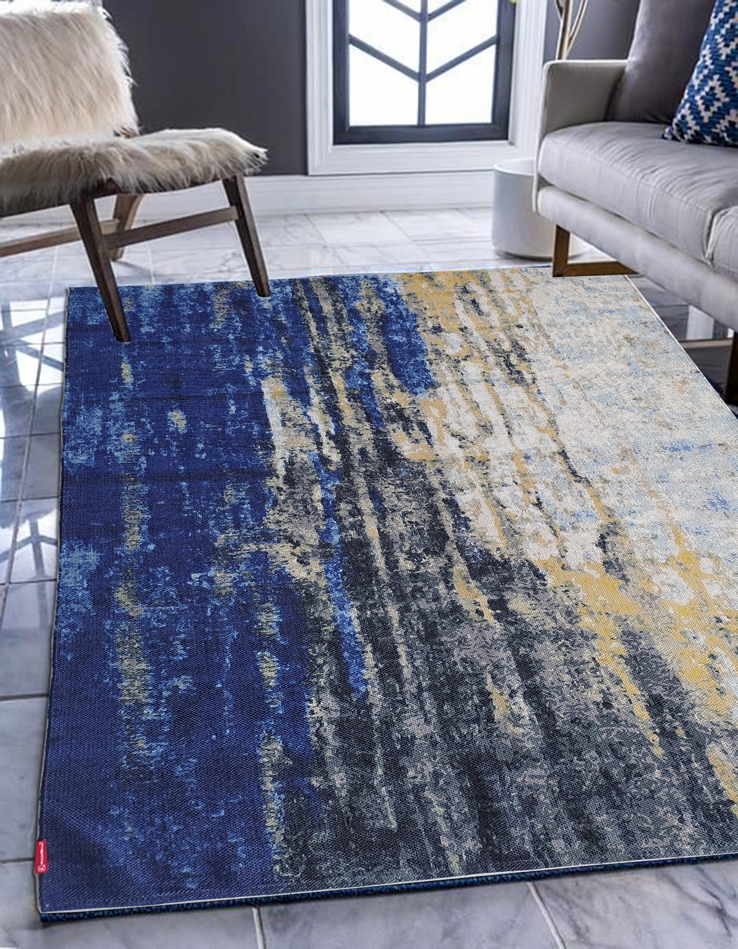 Luxurious Multi Color Gradient Printed Durry, ideal for transforming any space