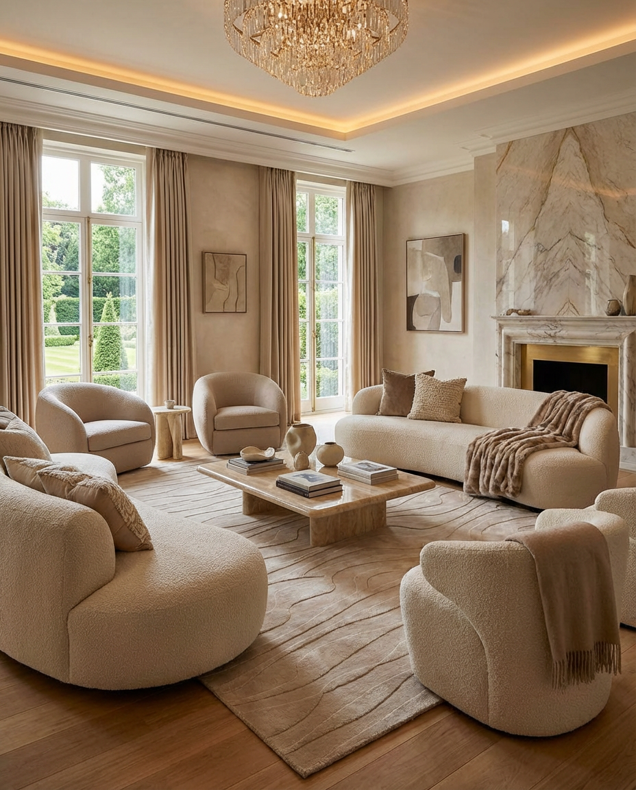 Beige Color Home Decor Indoor Handmade Area Rug - HTV 19