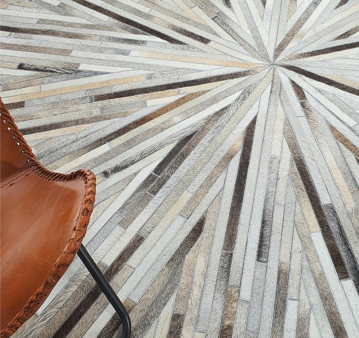 Home Decorative Leather Rug - LR 018