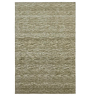 The RAMSHA HOME "Home Decor Shaded Handmade Carpet – HTW-75 (Tip Sheared)" is a pure wool rectangle rug with a minimalistic, textured pattern in light brown and beige shades for a natural, woven look.