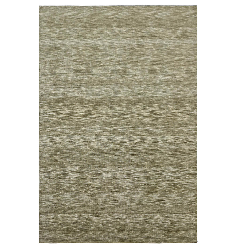 The RAMSHA HOME "Home Decor Shaded Handmade Carpet – HTW-75 (Tip Sheared)" is a pure wool rectangle rug with a minimalistic, textured pattern in light brown and beige shades for a natural, woven look.