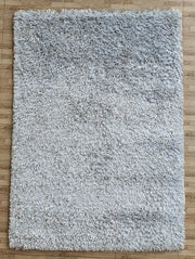 White & Black Color Soft Shaggy Rug for Living Room - DPB 01