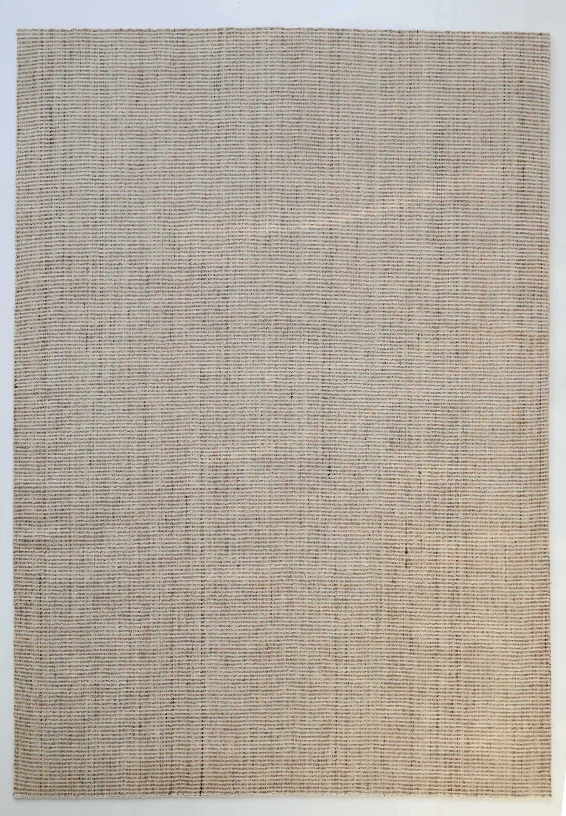 The RAMSHA HOME Handwoven Ivory Wool Rug (HLR-001) is a rectangular, minimalist area rug in natural cream with a subtle textured pattern and no visible designs or borders, offering a handwoven, natural look.