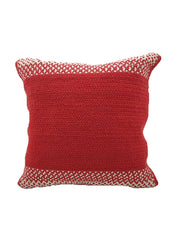 Cotton Red & White Cushion With Filler CS-029