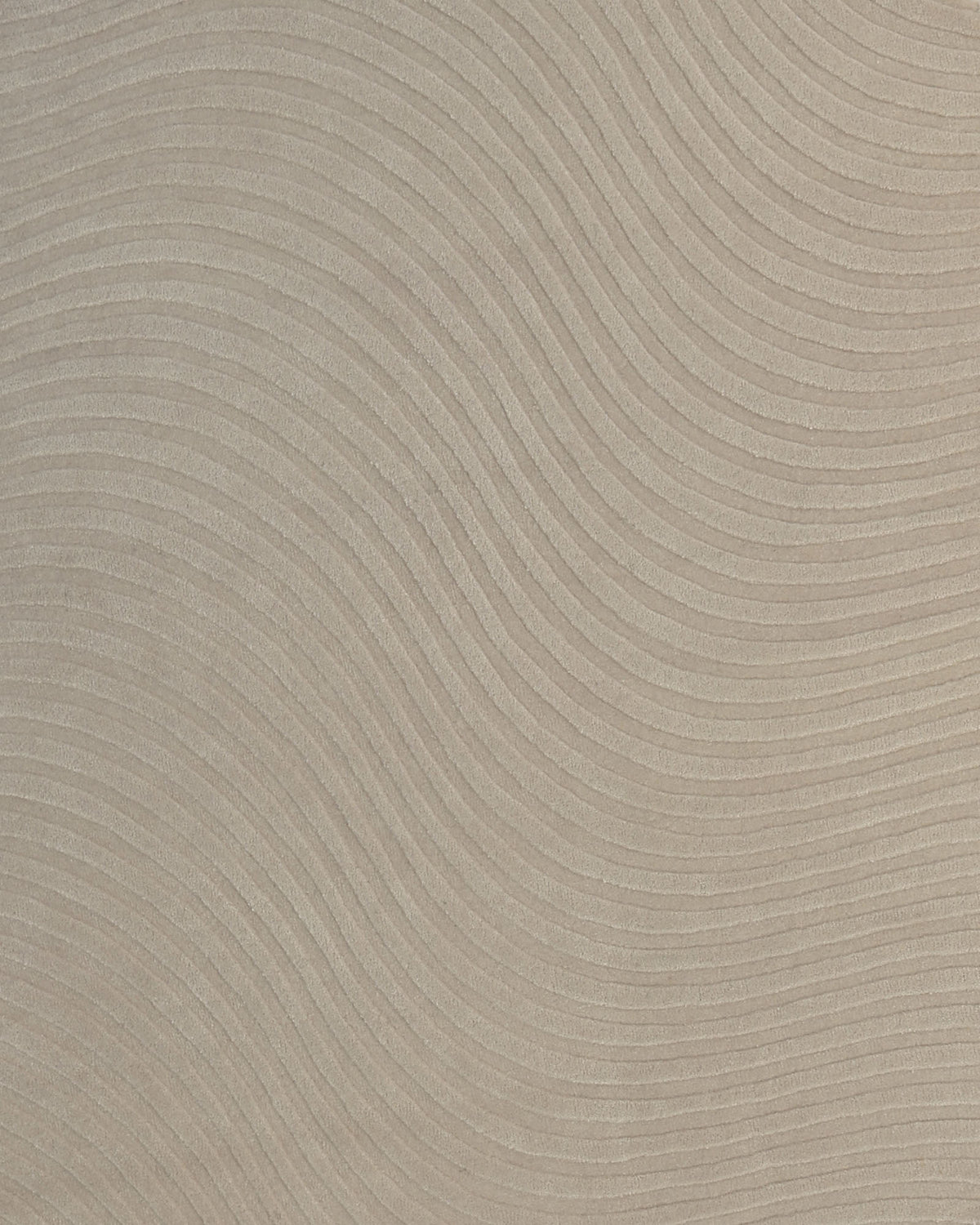 Introducing the RAMSHA HOME Home Decor Handmade Area Rug - HTW 96: Featuring a beige surface adorned with gently curved, wavy lines that are evenly spaced to form a subtle, textured pattern reminiscent of sand dunes or rippling water—making it an ideal choice for anyone seeking a serene, elegant touch with a textured neutral rug for any space.