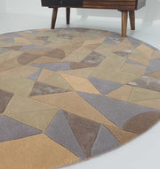 Vibrant Multi Color Round Handmade Rug - HTWV 50 (200cm)