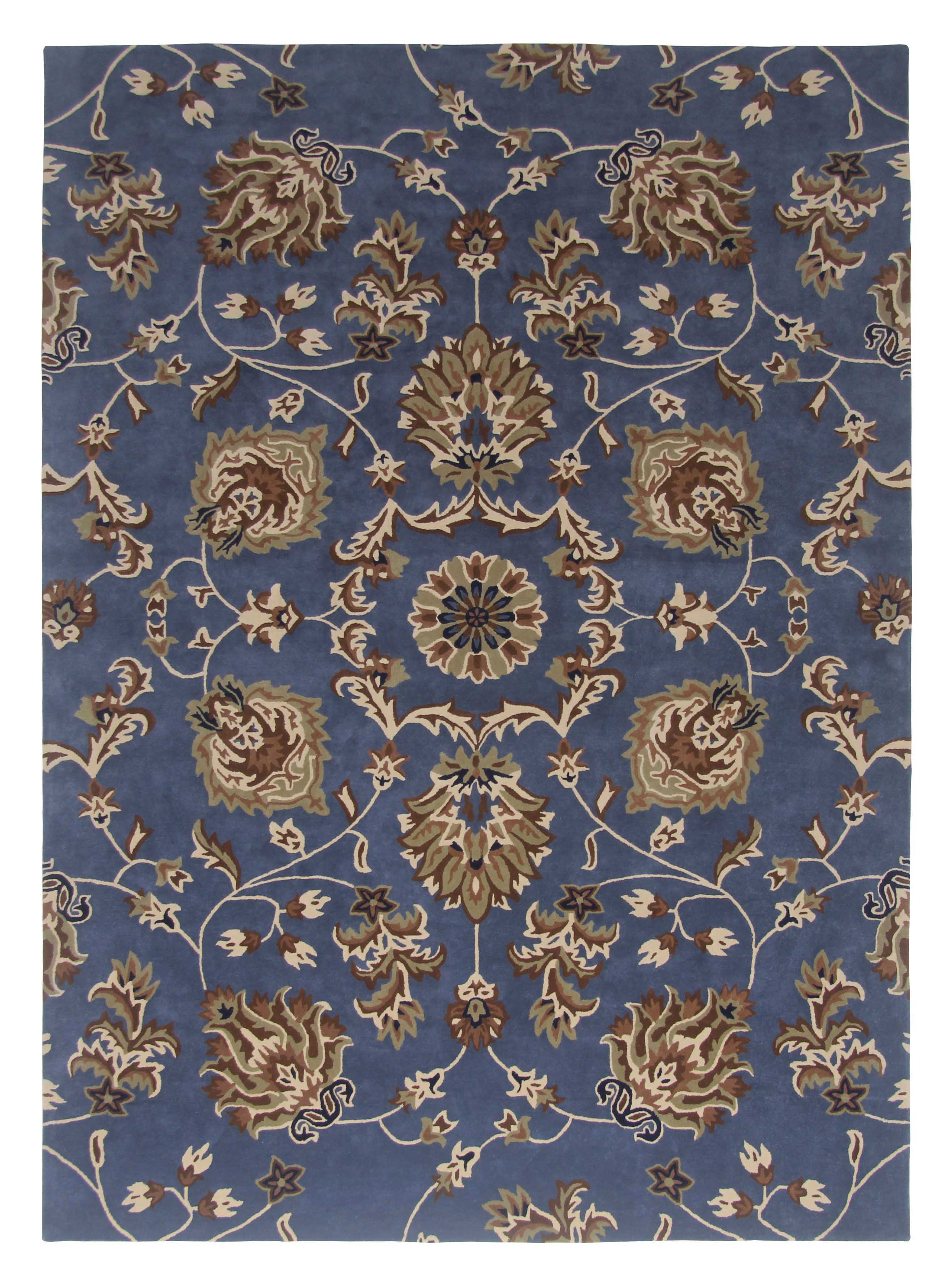 Handmade Blue Persian Wool Carpet 300x400 cm | RAMSHA HOME HTW-15