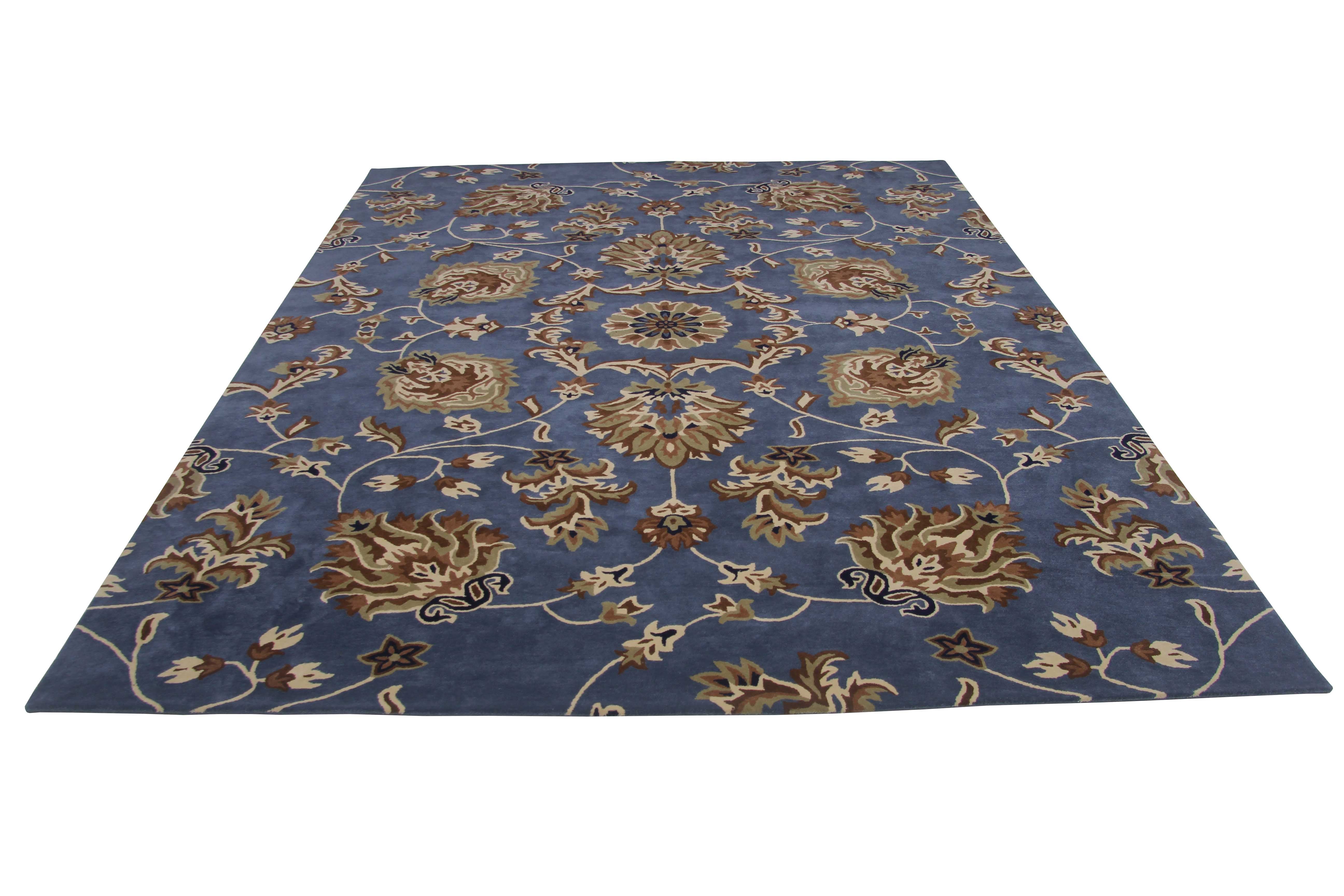 Handmade Blue Persian Wool Carpet 300x400 cm | RAMSHA HOME HTW-15