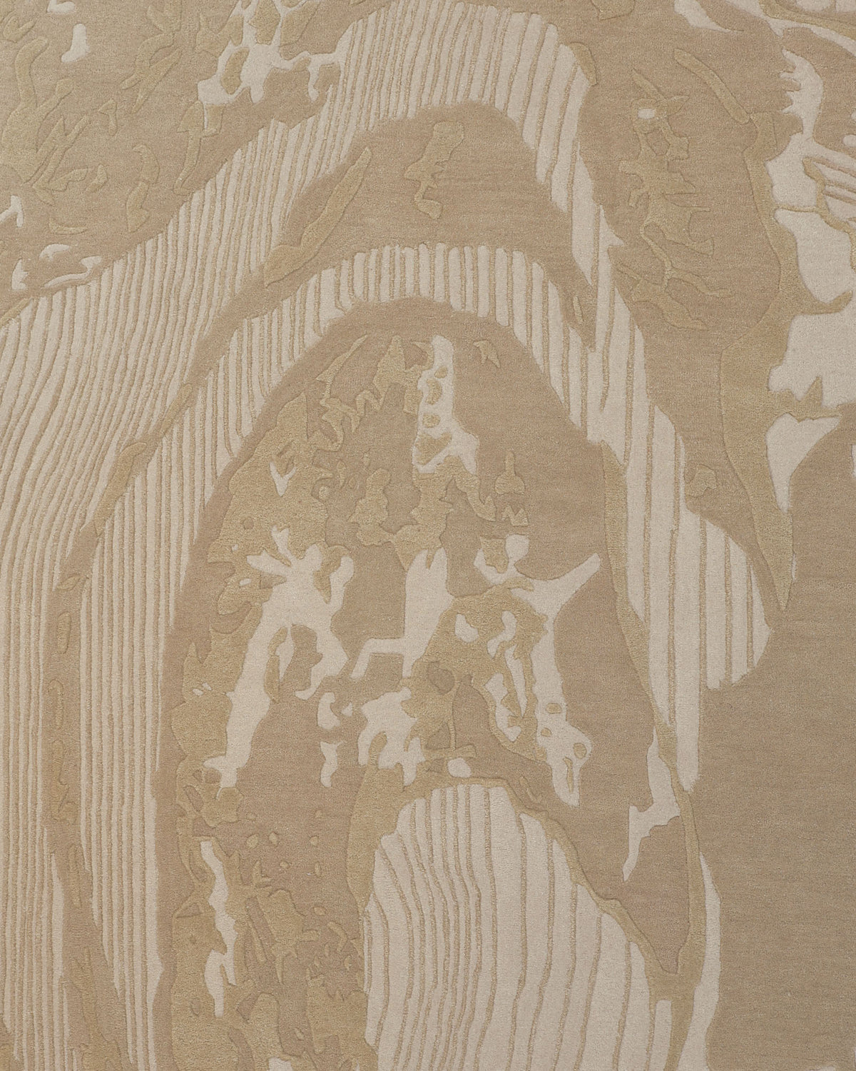 Introducing the RAMSHA HOME Abstract Beige Rug – Neutral Textured Modern Area Rug with Organic Pattern (HTW 156). This rug features a sophisticated blend of beige and cream tones in an abstract, layered design reminiscent of topographic lines or natural wood grain. The flowing curving shapes create depth and visual interest, making it the perfect neutral area rug to bring an organic touch to any space.