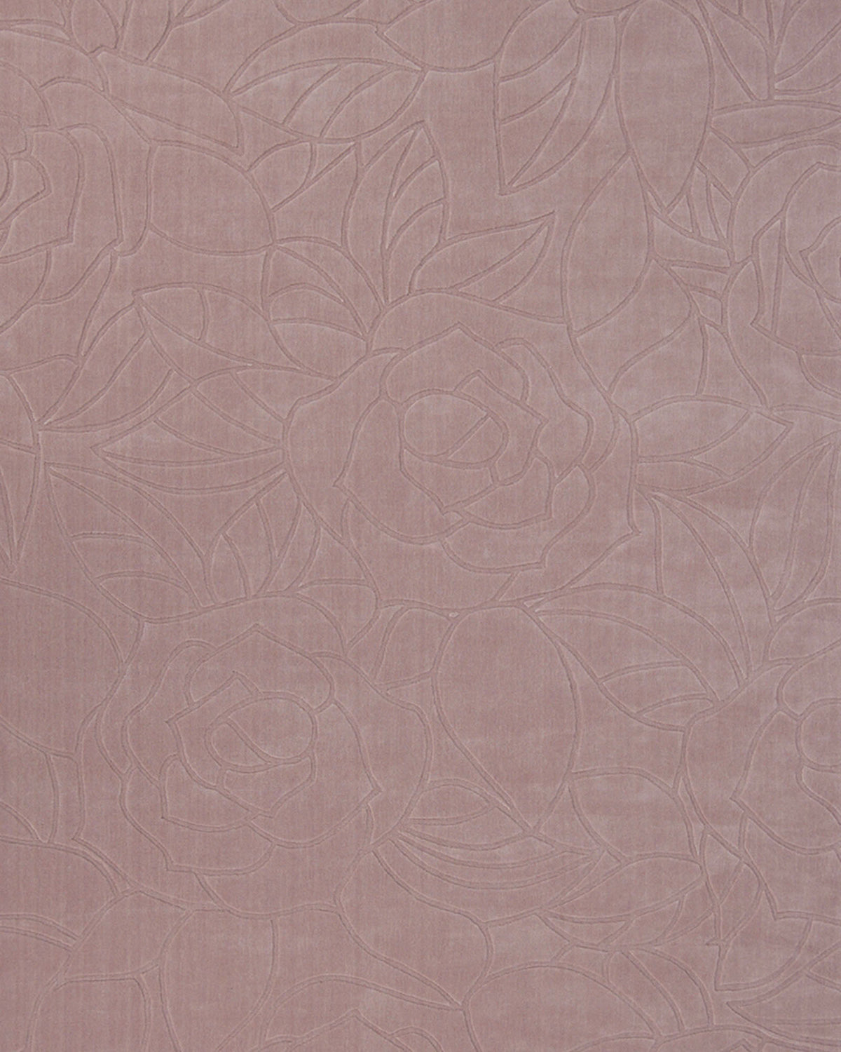 Featuring a subtle pink background with an embossed floral pattern of roses and leaves, the Rectangle Handmade Pink Color Area Rug - LKH-029 by RAMSHA HOME offers a finely crafted look reminiscent of elegant floral decor. Its delicate texture imparts a soft, decorative appeal to any space.