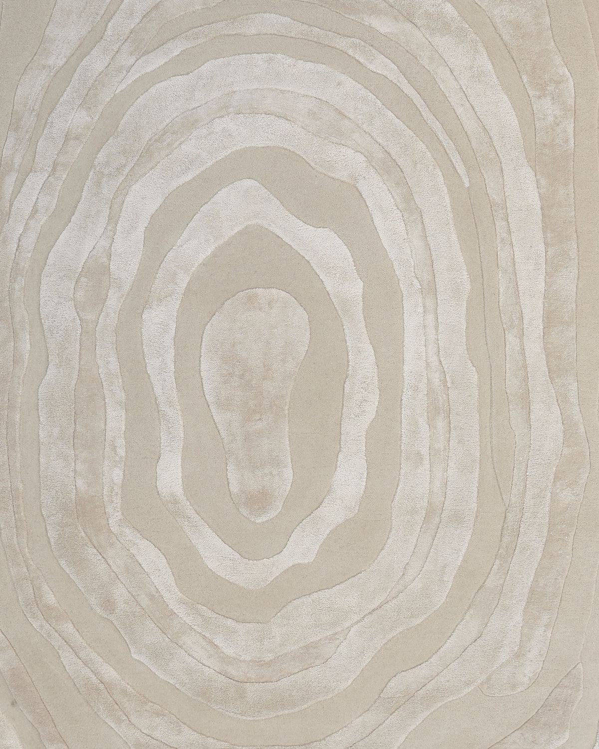 Introducing the Handmade Beige Organic Shape Rug with Layered Pattern 200x300 cm – HTWV 209 by RAMSHA HOME. Featuring an abstract design of irregular concentric ovals in soft beige tones reminiscent of topographic map lines or tree rings, this neutral rug adds a touch of subtle sophistication and organic texture—perfect for elevating any modern home decor.