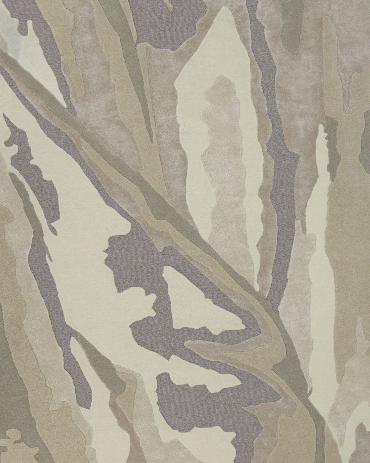 Introducing the Abstract Wool & Viscose Handmade Carpet 200x300 – HTWV-179 by RAMSHA HOME, featuring an abstract pattern with wavy shapes in beige, gray, and taupe tones reminiscent of natural stone or wood grain. Hand-tufted from premium wool and viscose fibers, this elegant rug showcases organic, flowing lines and soft color transitions—making it a perfect choice to add subtle sophistication and modern charm to any space.