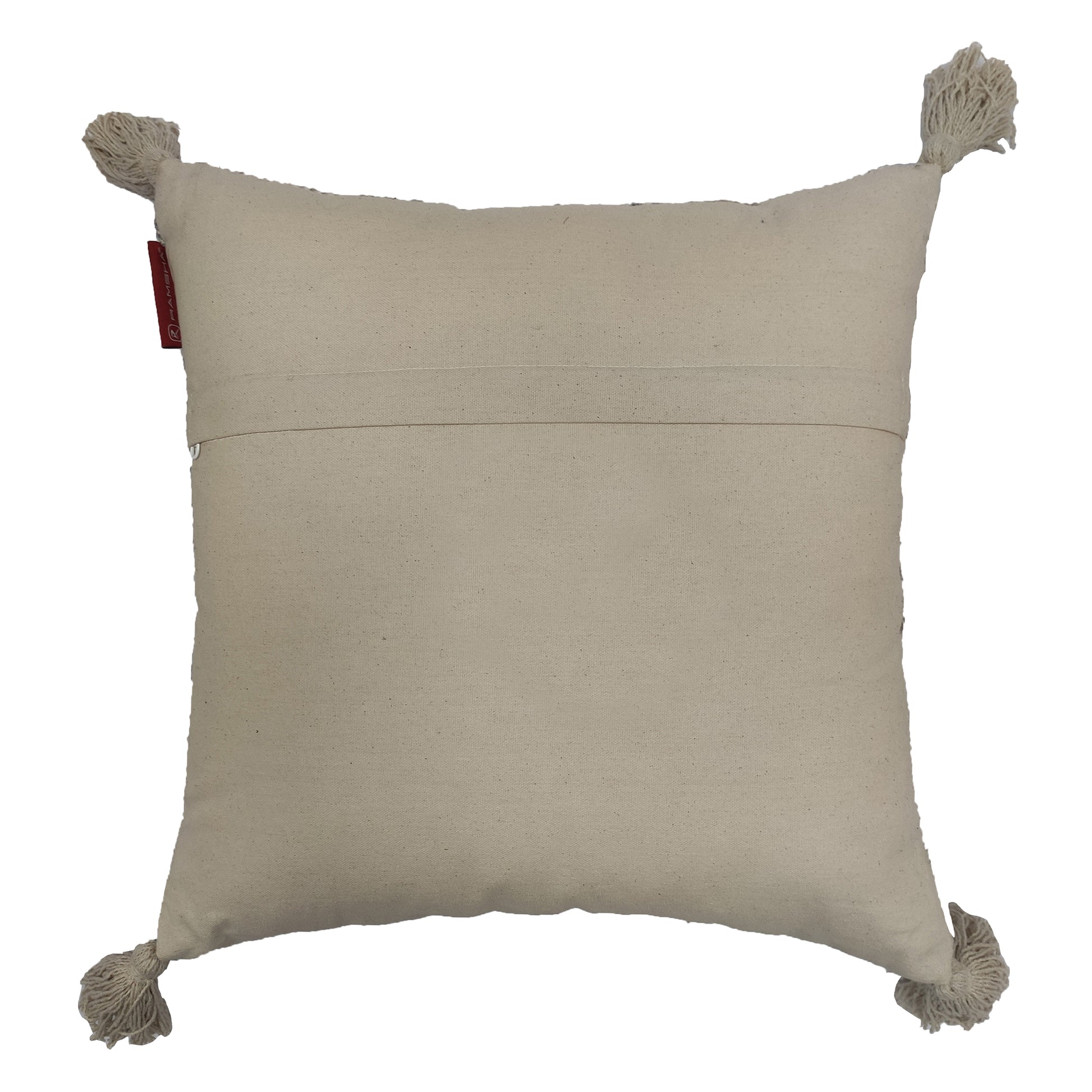 Welcome guests with the inviting touch of our Woven Cushion With Tassel, perfect for any seating area