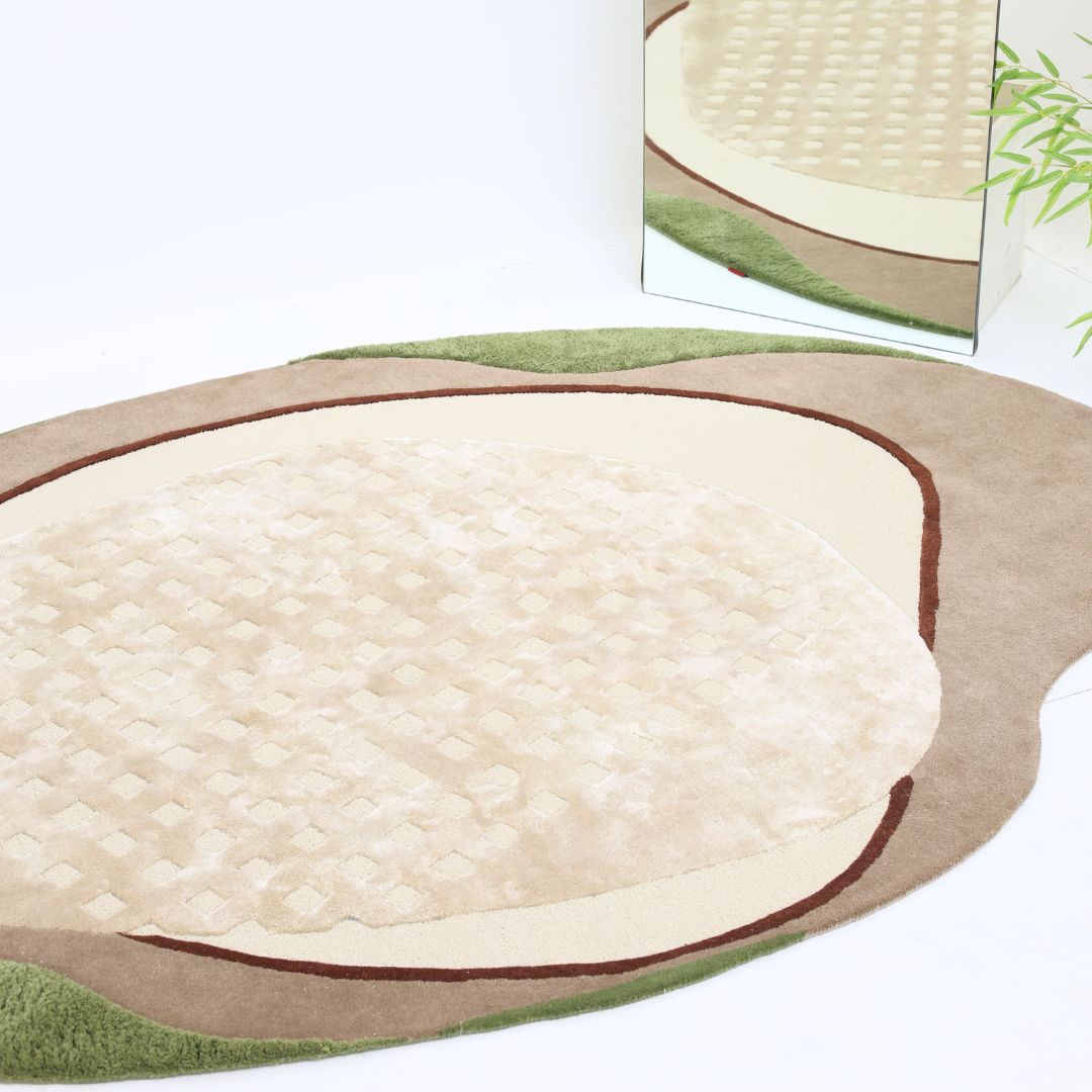 Shape And Round Rug Multi Color Area Rug HTWV-82 & HTWV-97