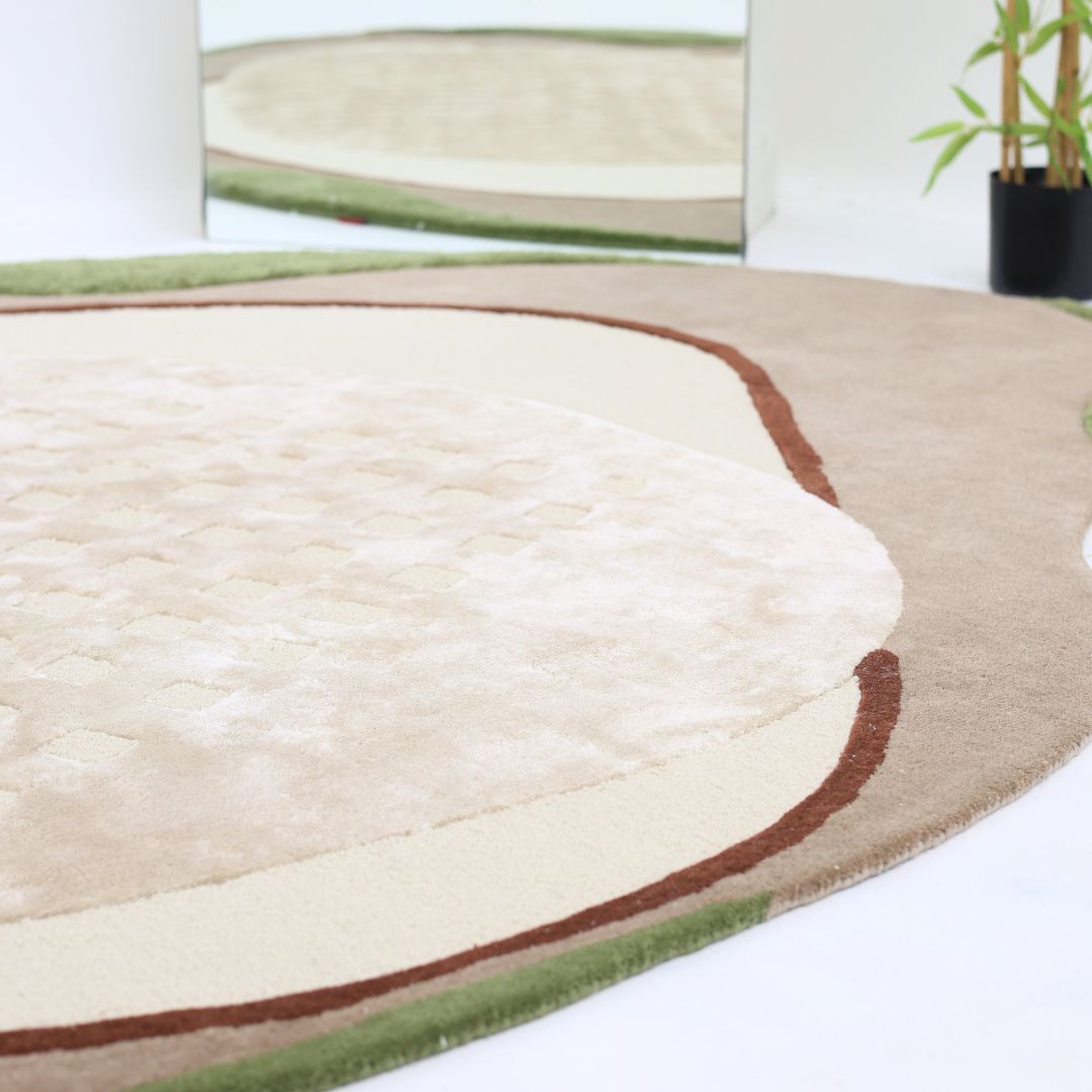Shape And Round Rug Multi Color Area Rug HTWV-82 & HTWV-97