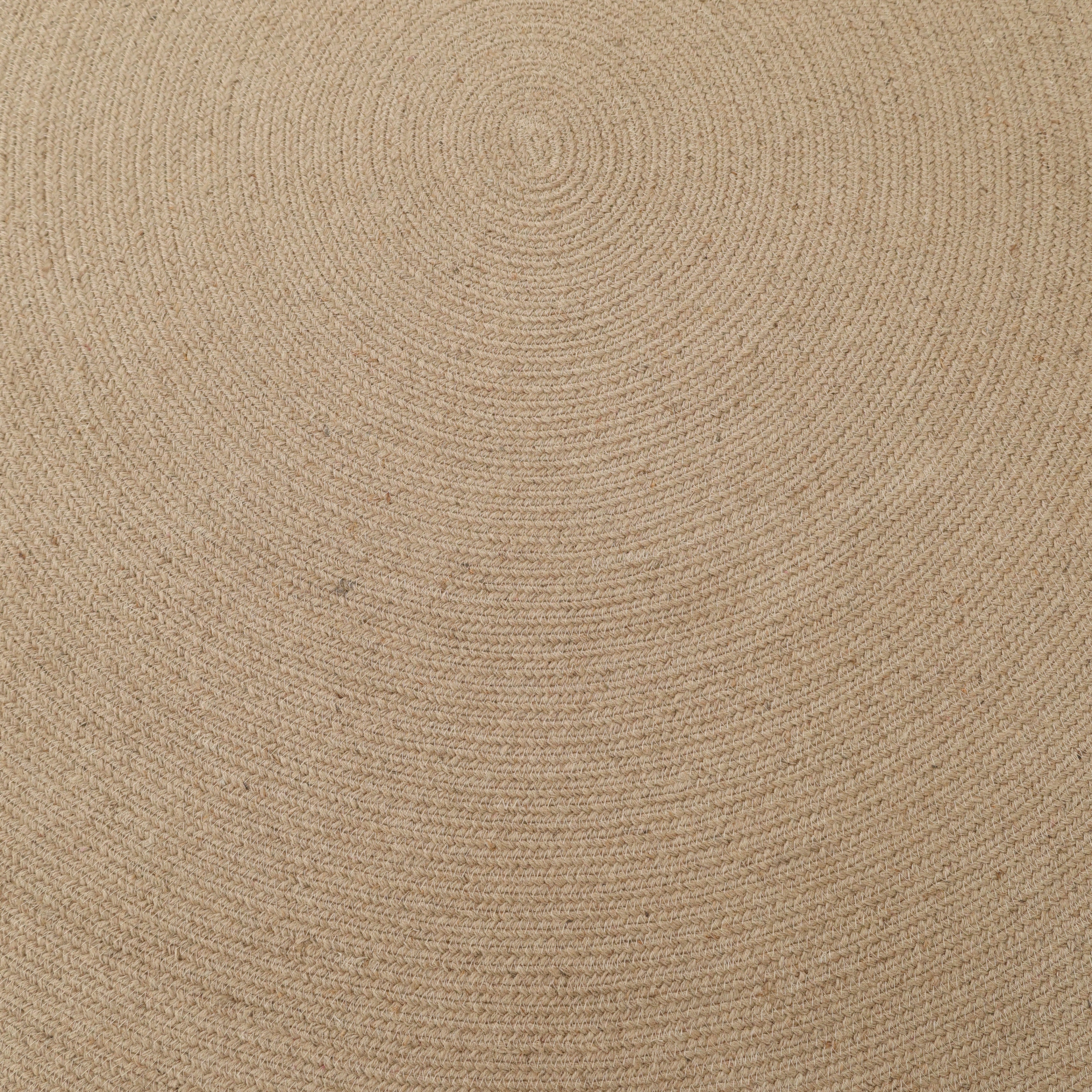 Stunning Handmade Jute Indoor & Outdoor Round Braided Rug - BR 014