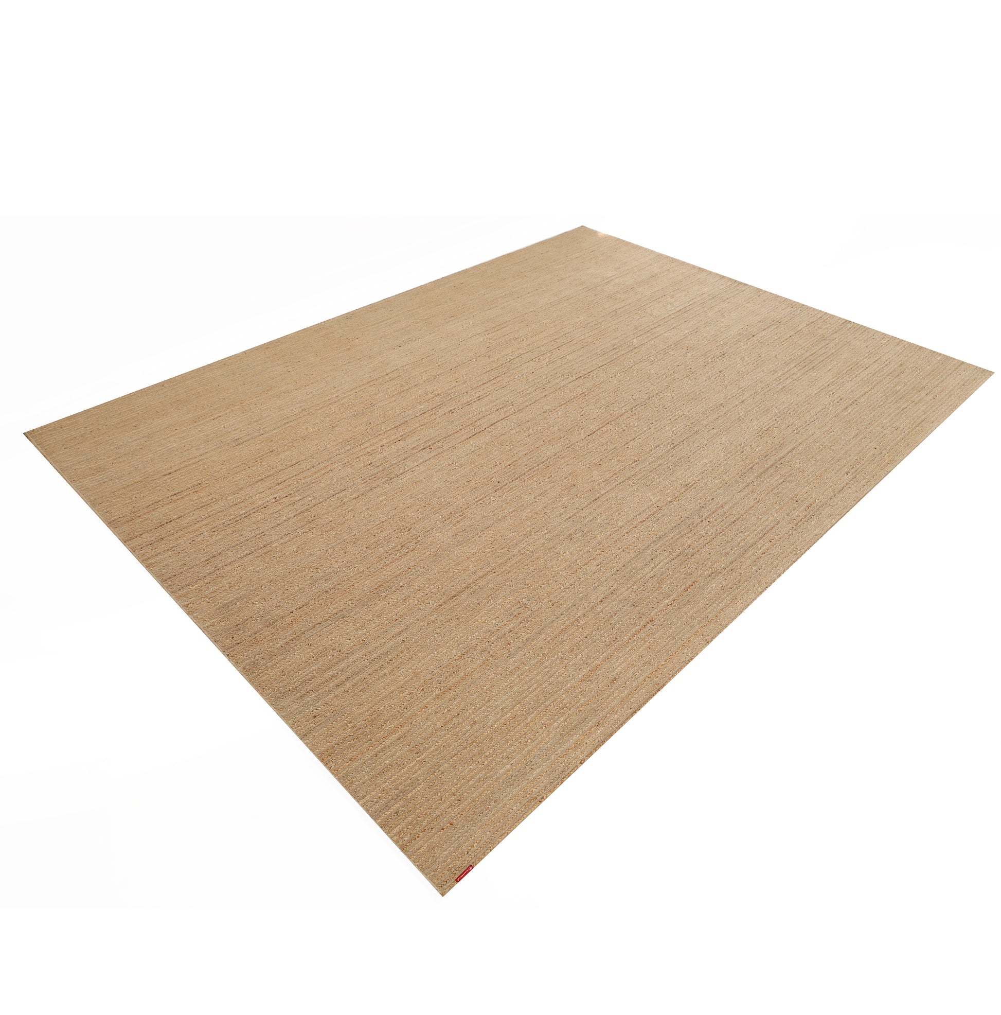 The RAMSHA HOME Luxurious Handmade Jute Home Decor Floor Braided Rug - BR 087 is a large rectangular beige rug with a subtle textured pattern, adding understated elegance and natural charm to any room.