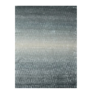 The RAMSHA HOME Steel Diamond Handmade Rug HTV 28 (300x400 cm) features a rectangular Tencel design with a dark gray-to-light beige gradient and a repeating pattern of small overlapping diamonds.