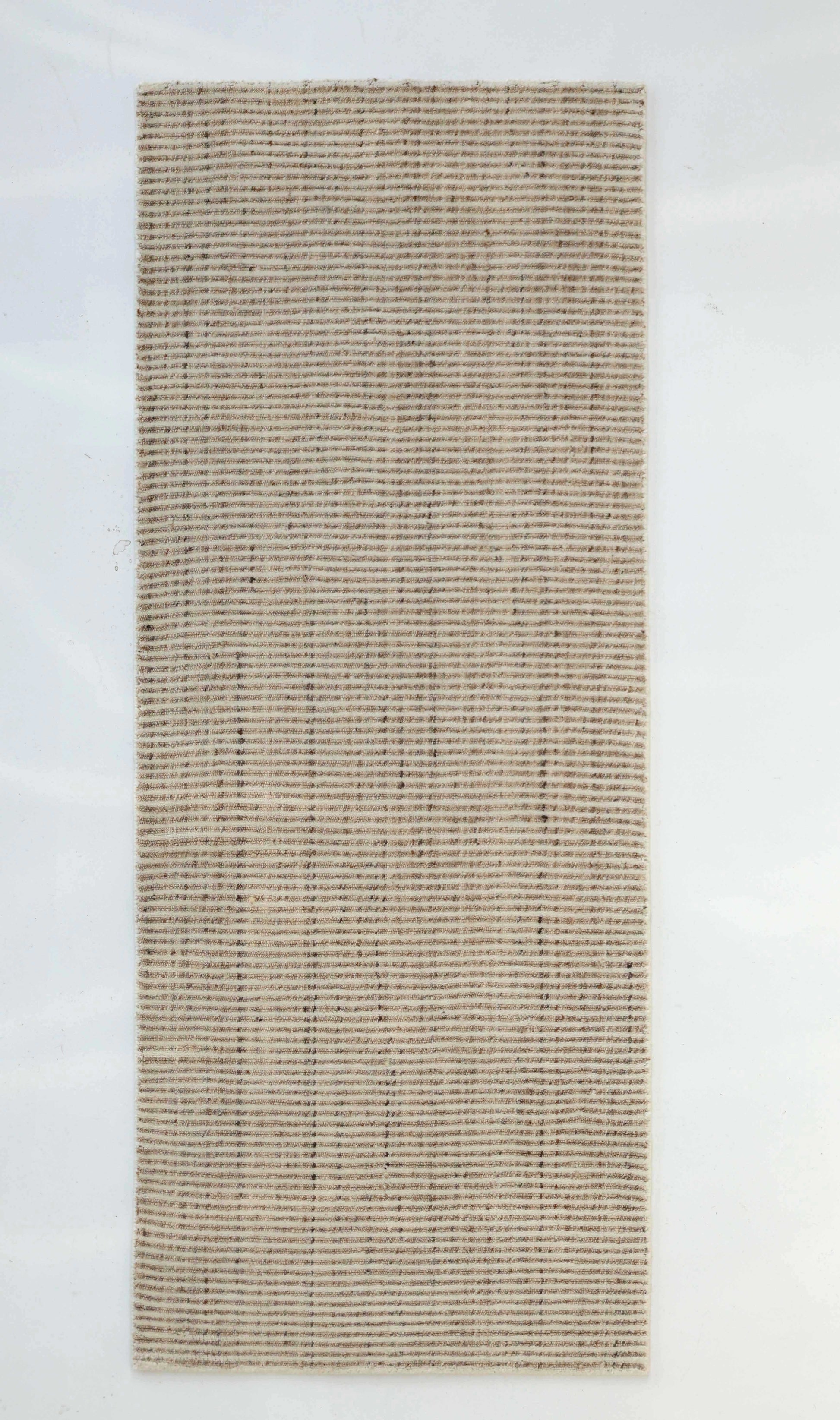 The RAMSHA HOME Handwoven Ivory Wool Rug (HLR-001) is a minimalist textured area rug in natural cream, shown on a plain white background.