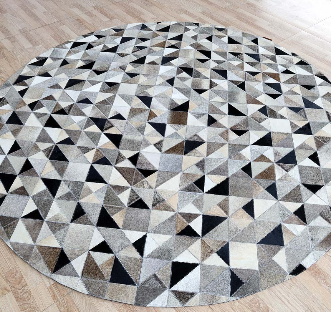 Lr Simplistic Pattern Rugs Multi Color Home Decor Leather Rug - LR 020