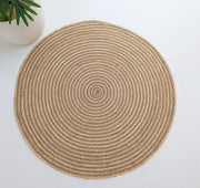 Luxurious Handmade Home Decor Jute Rug Circle - BR 088