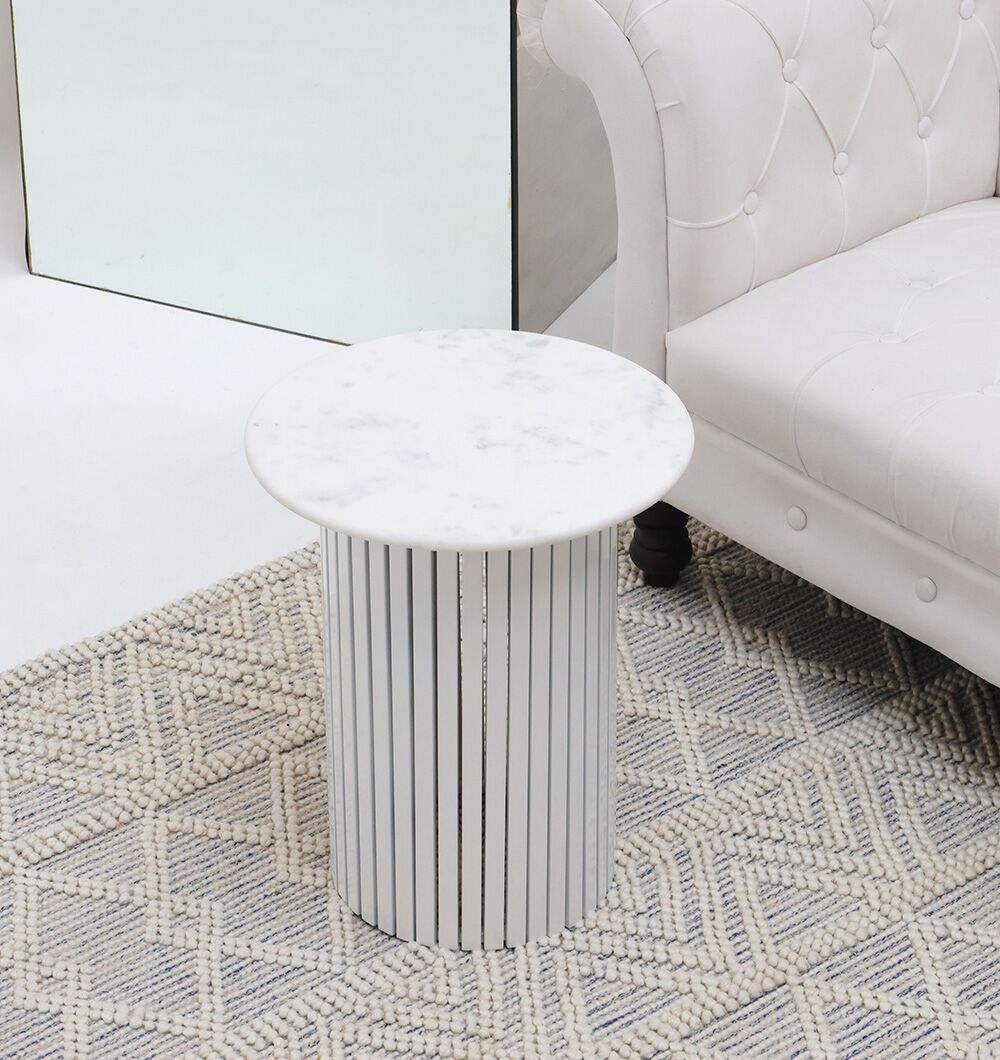 Modern White Marble Center Table AD23-12