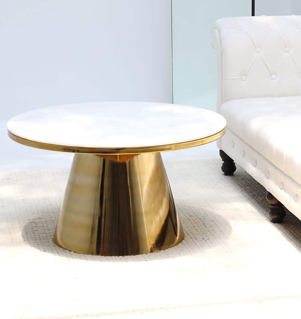 Aurelia Luxe Marble & Iron Accent Table AD25-27