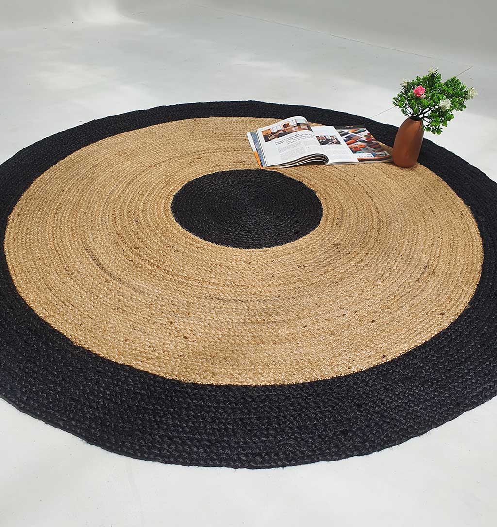 Braided Rug Jute carpet for Bedroom Living Room Area Rug BR-003