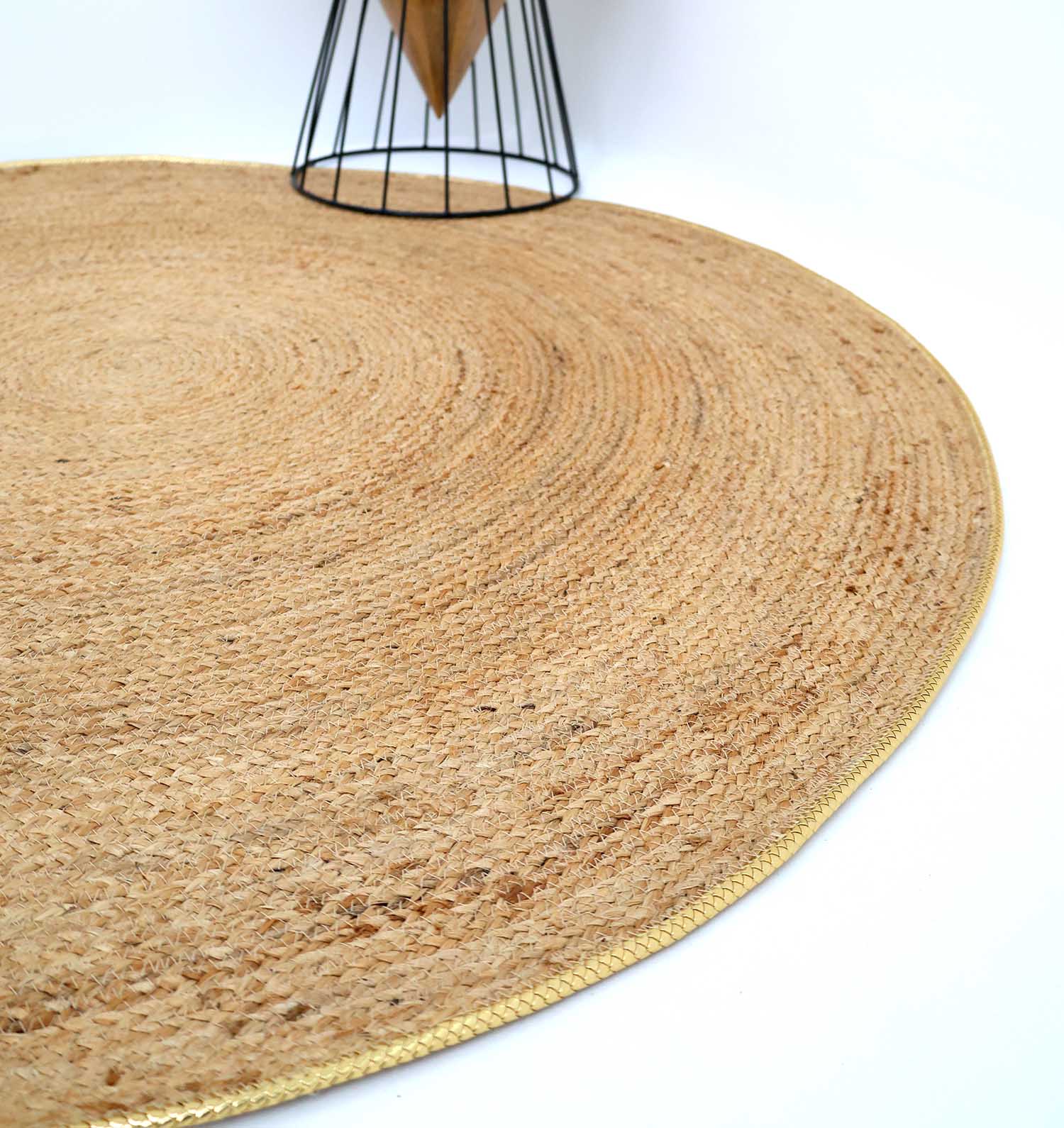 Handmade Natural Color Braided Round Rug - BR 013