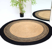 Luxurious Handmade Braided Jute Round Rug - BR 028